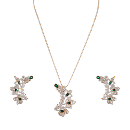 Kanwarika Chain Polki Pendant - Polki jewellery in Rajasthan.
