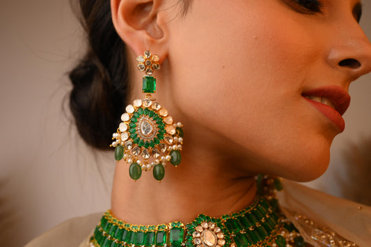 Emerald's Grand Earrings