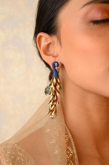 The Beauty of Peacock (Earrings)
