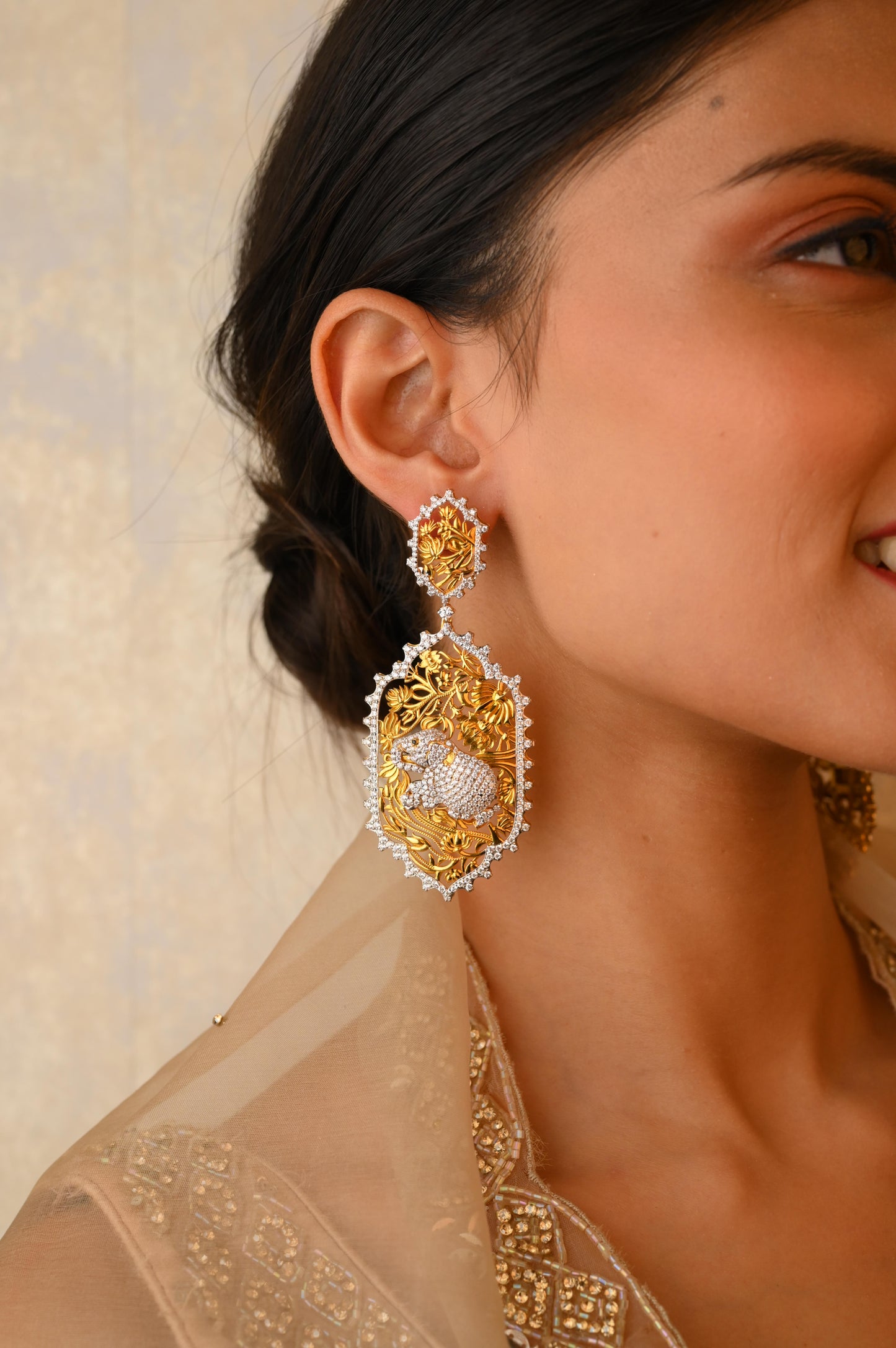 The Golden Elephant (Earrings)
