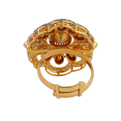 Sitara Classic Polki Diamond Ring | Natural Jaipur Polki Ring | Kala Johare