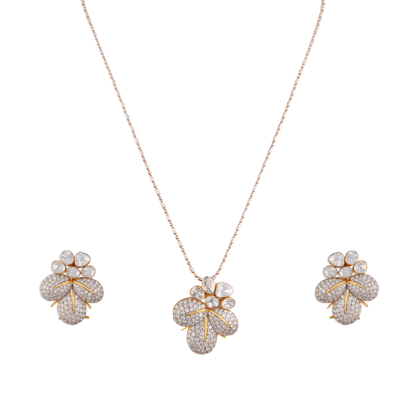 The Padmashree Polki Chain Pendant Diamond jewellery
