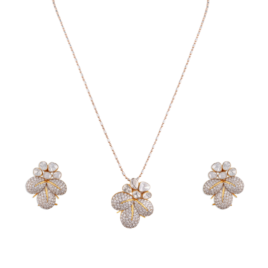 The Padmashree Polki Chain Pendant Diamond jewellery