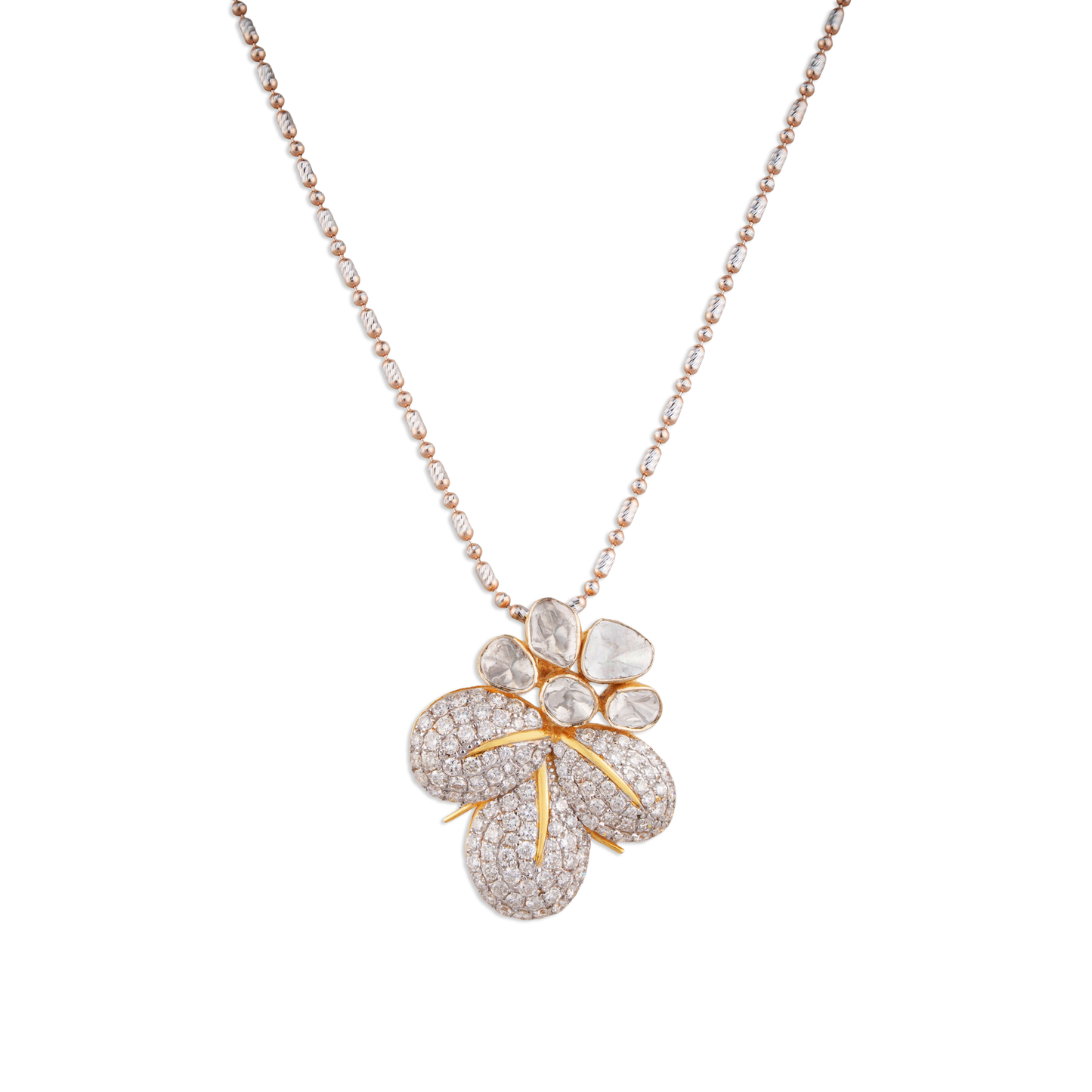 The Padmashree Polki Chain Pendant Diamond jewellery