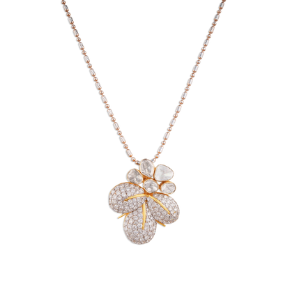 The Padmashree Polki Chain Pendant Diamond jewellery