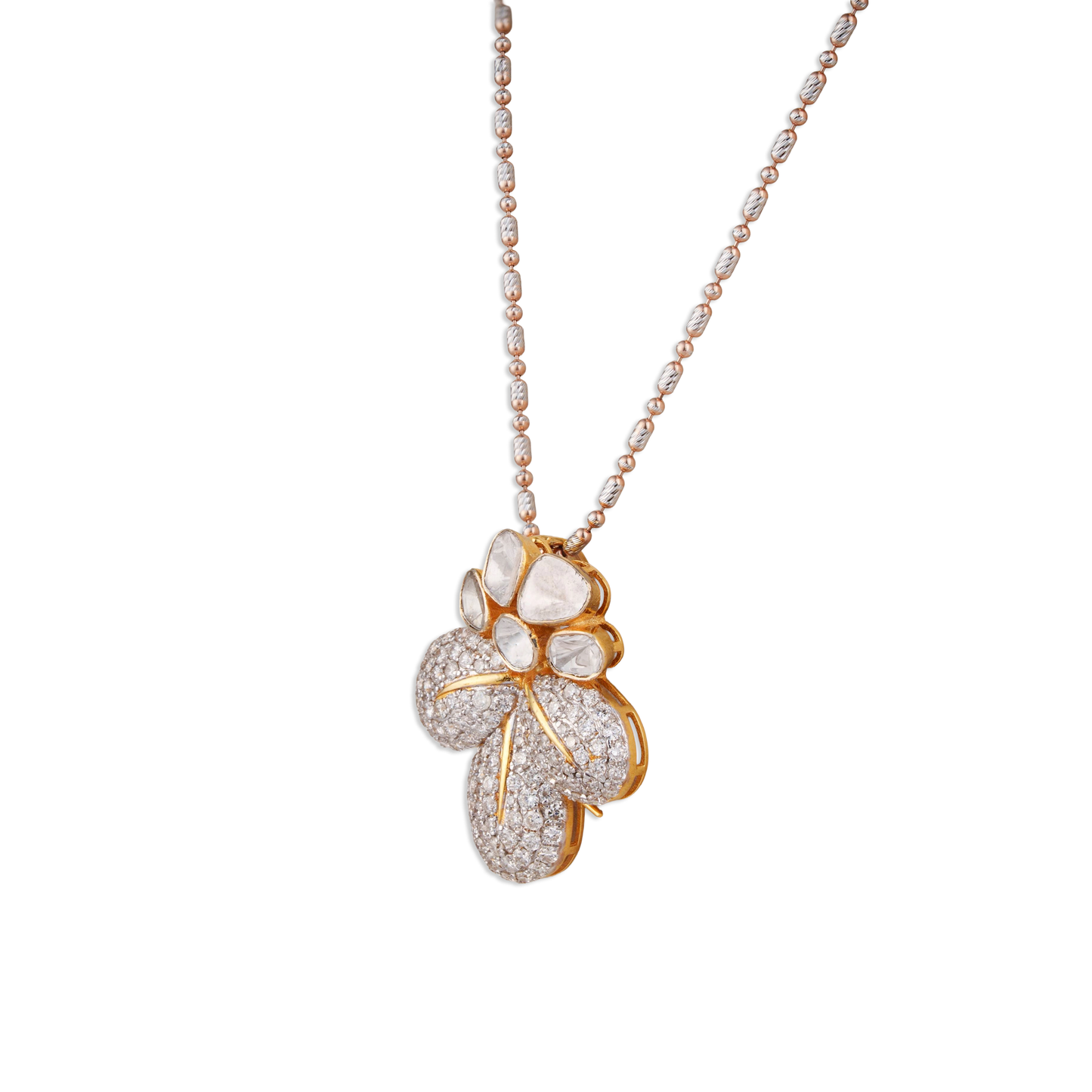 The Padmashree Polki Chain Pendant Diamond jewellery