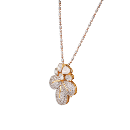 The Padmashree Polki Chain Pendant Diamond jewellery