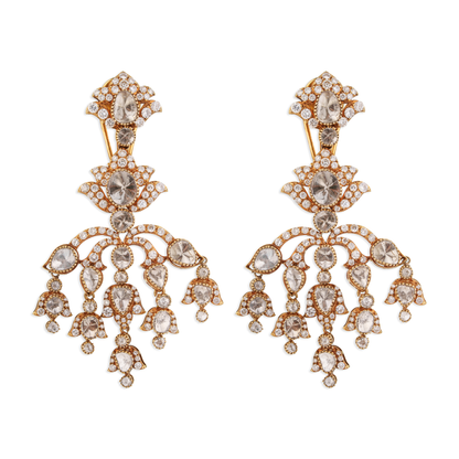 Vibhuti Firoz Turquoise Gold Earrings – 18K Gold Bridal Jewellery | Jaipur Rajasthan Heritage Gemstone Design