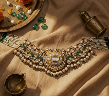 Vilaya Jaipur Polki Choker – Royal | Jewellery from Rajasthan