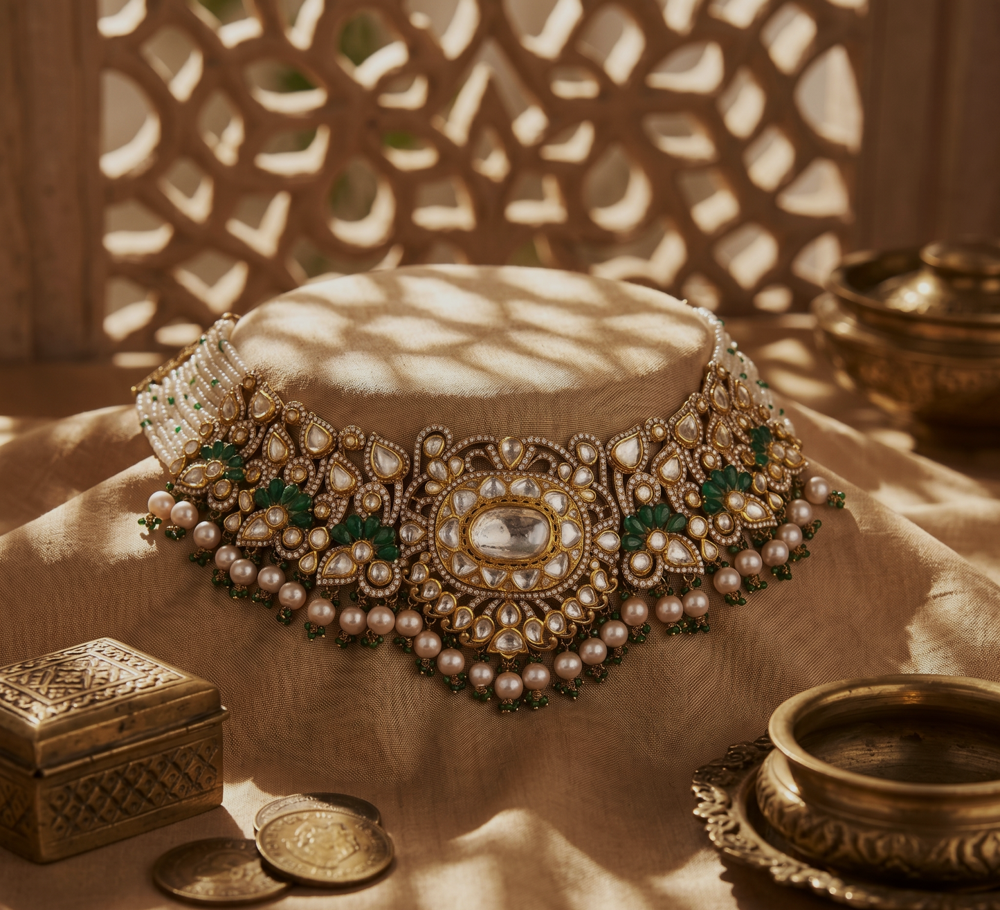 Vilaya Jaipur Polki Choker – Royal | Jewellery from Rajasthan