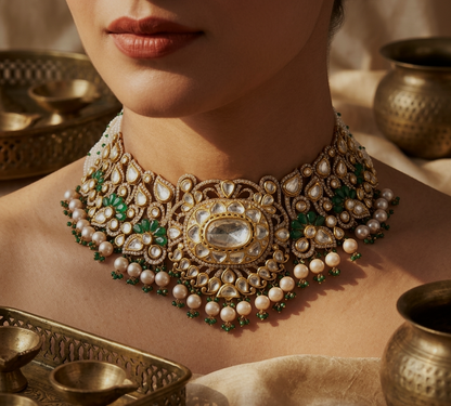 Vilaya Jaipur Polki Choker – Royal | Jewellery from Rajasthan