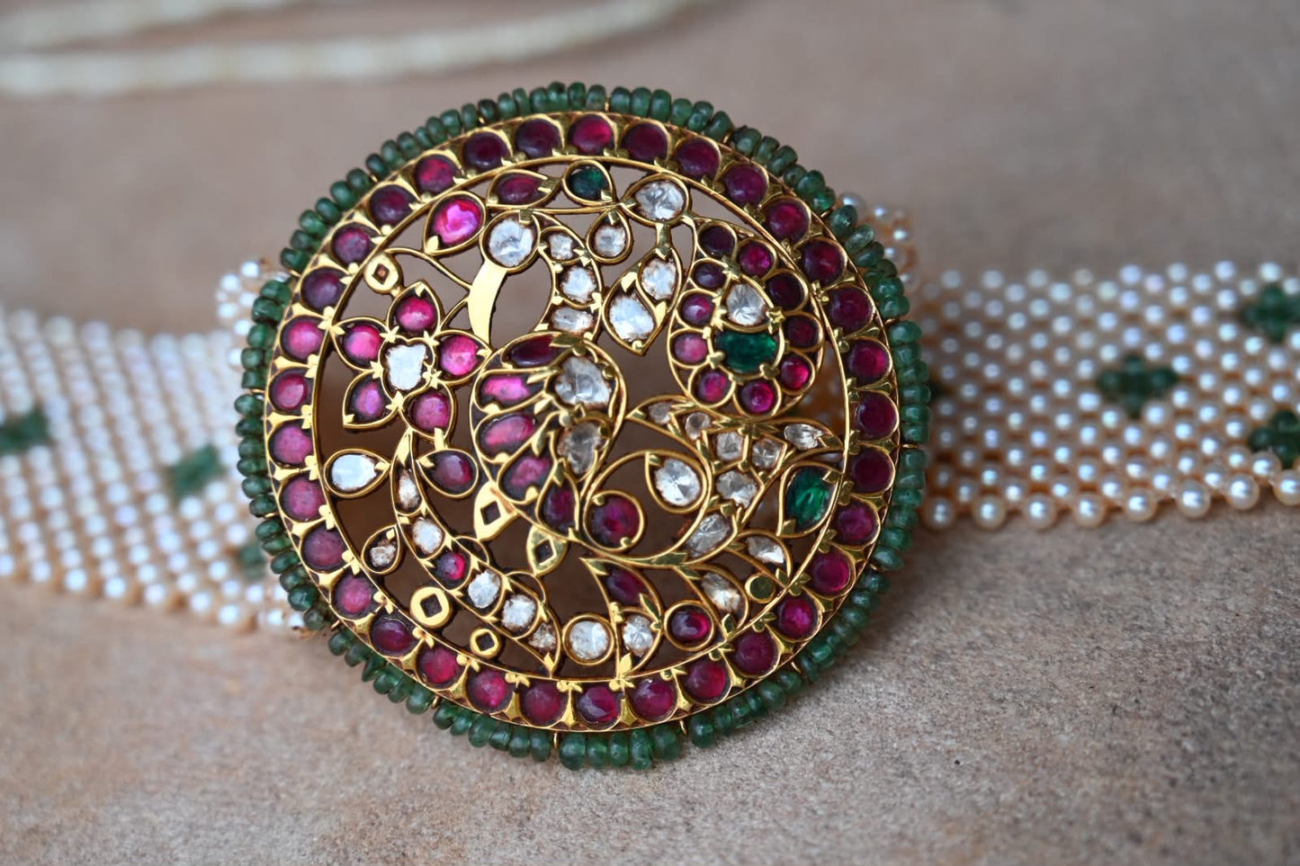 Air Setting™ Heritage Polki Choker – Wax-Free Luxury Jewellery